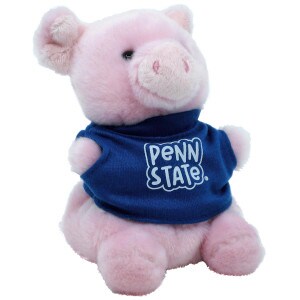plush palm pals pig with Penn State t-shirt